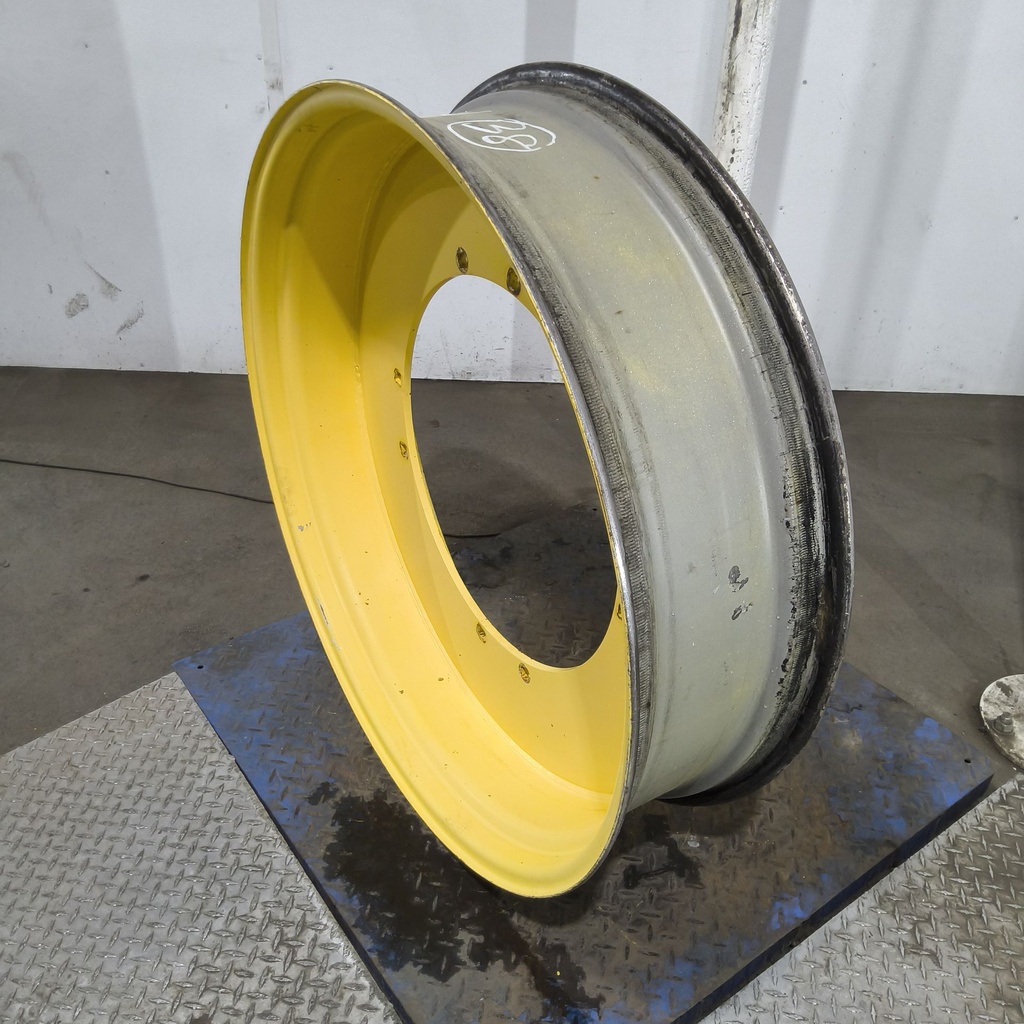 10"W x 38"D, John Deere Yellow 8-Hole Stub Disc (groups of 2 bolts) , 1.12" Offset