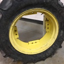 280/85R24 Continental AC85 Contract R-1W on John Deere Yellow 8-Hole Rim with Clamp/U-Clamp (groups of 2 bolts) 85%