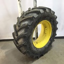 480/70R30 Continental HC70 R-1W on John Deere Yellow 8-Hole Rim with Clamp/U-Clamp (groups of 2 bolts) 75%