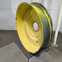 12"W x 54"D, John Deere Yellow 10-Hole Formed Plate , -9.25" Offset