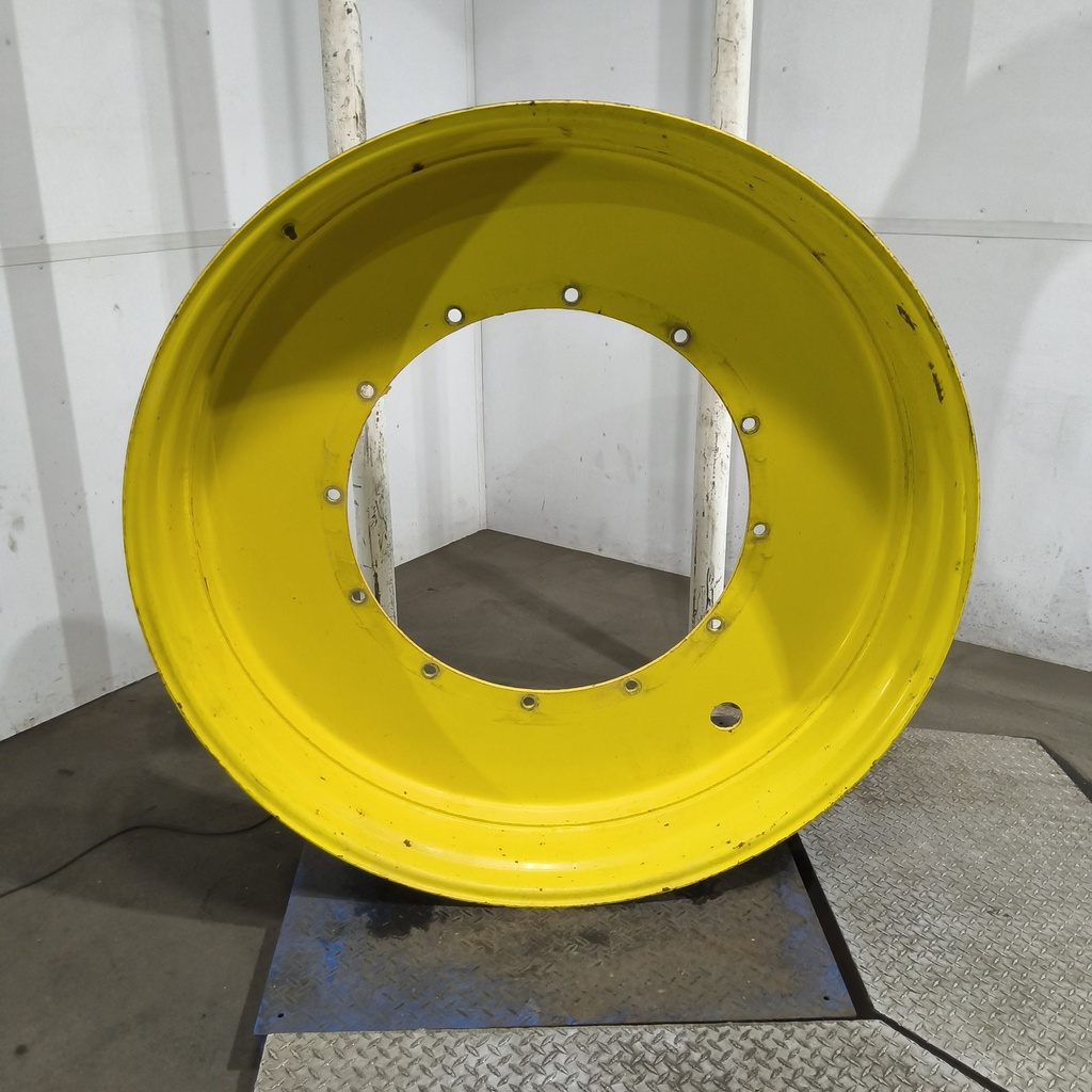 12"W x 54"D, John Deere Yellow 12-Hole Stub Disc , -3.38" Offset