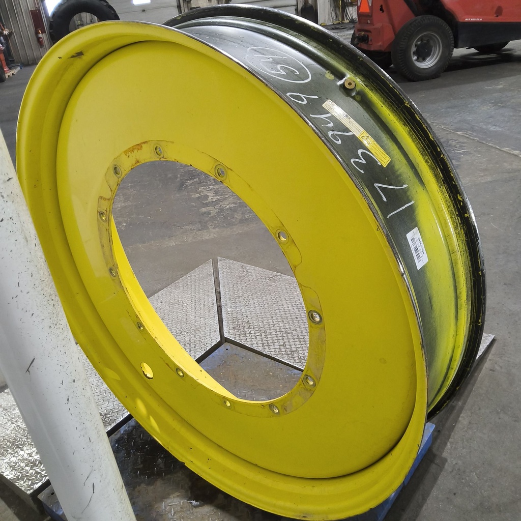 12"W x 54"D, John Deere Yellow 12-Hole Stub Disc , -3.38" Offset
