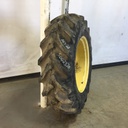 14.9/-28 Goodyear Farm DT195 R-1 on John Deere Yellow 8-Hole Rim with Clamp/Loop Style (groups of 2 bolts) 99%