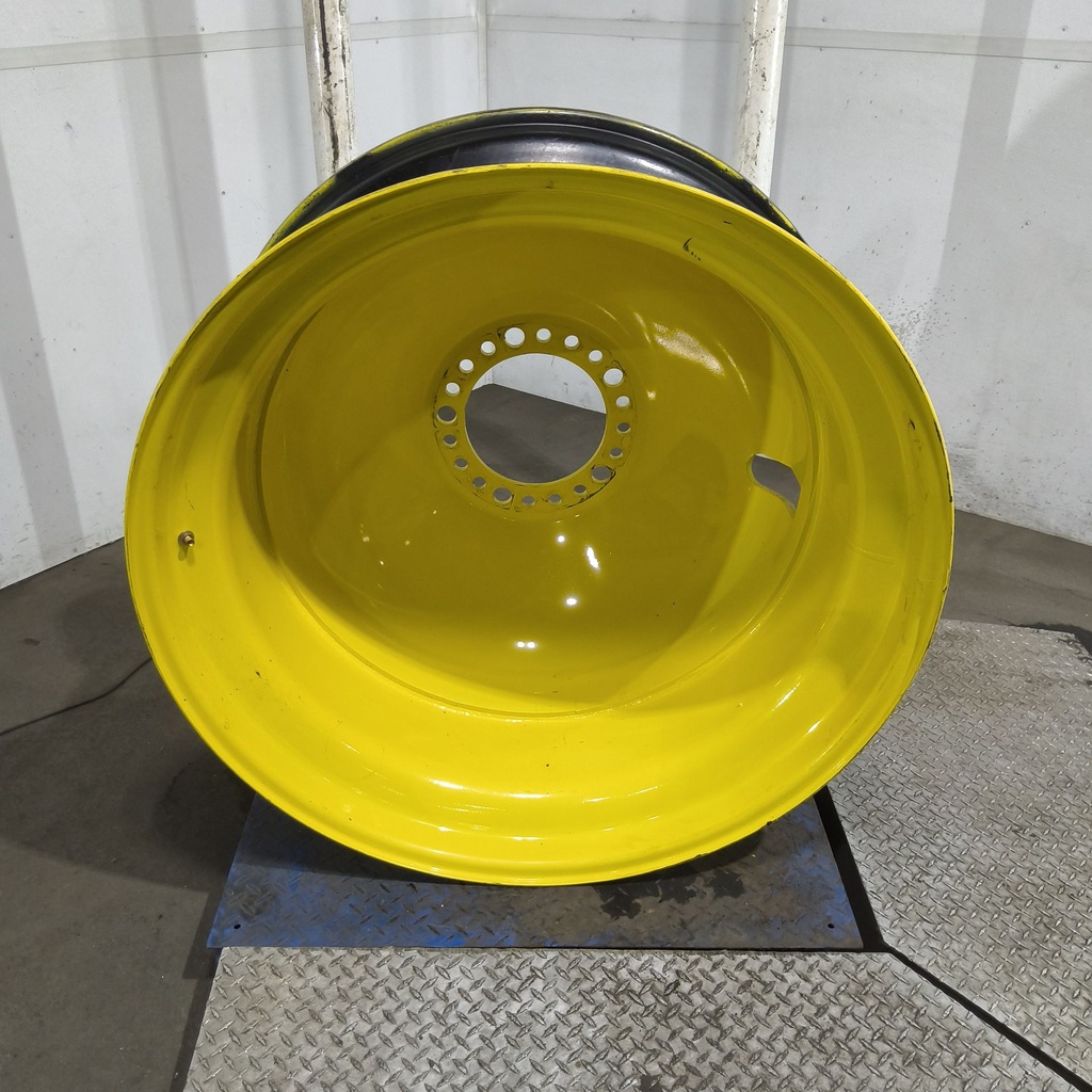 18"W x 42"D, John Deere Yellow 20-Hole Dolly Dual , -15" Offset