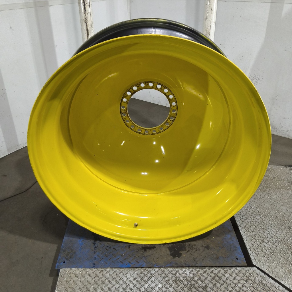 18"W x 42"D, John Deere Yellow 20-Hole Dolly Dual , -15" Offset
