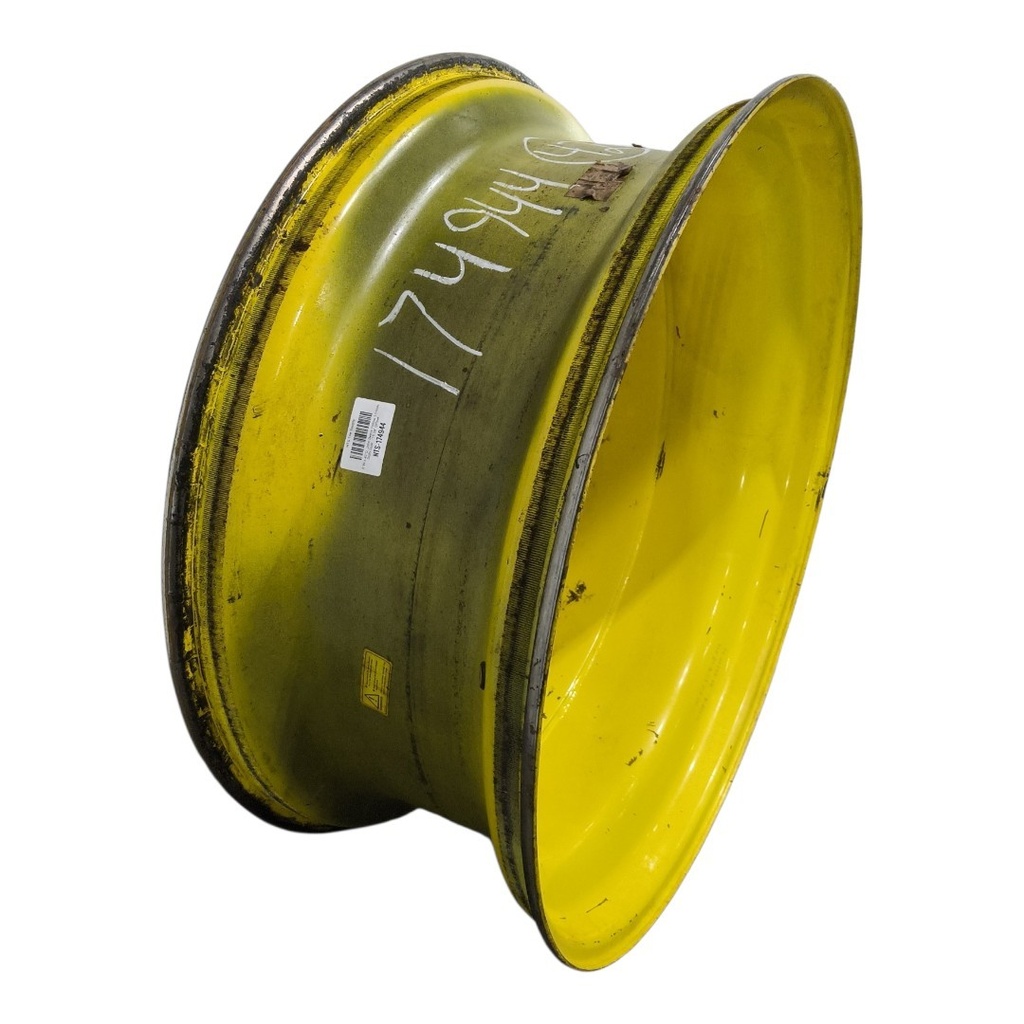 16"W x 42"D, John Deere Yellow 10-Hole Dolly Dual , -15.38" Offset