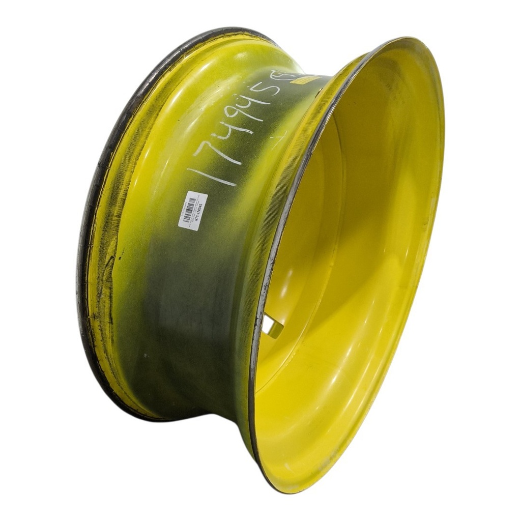 16"W x 42"D, John Deere Yellow 10-Hole Dolly Dual , -13.12" Offset