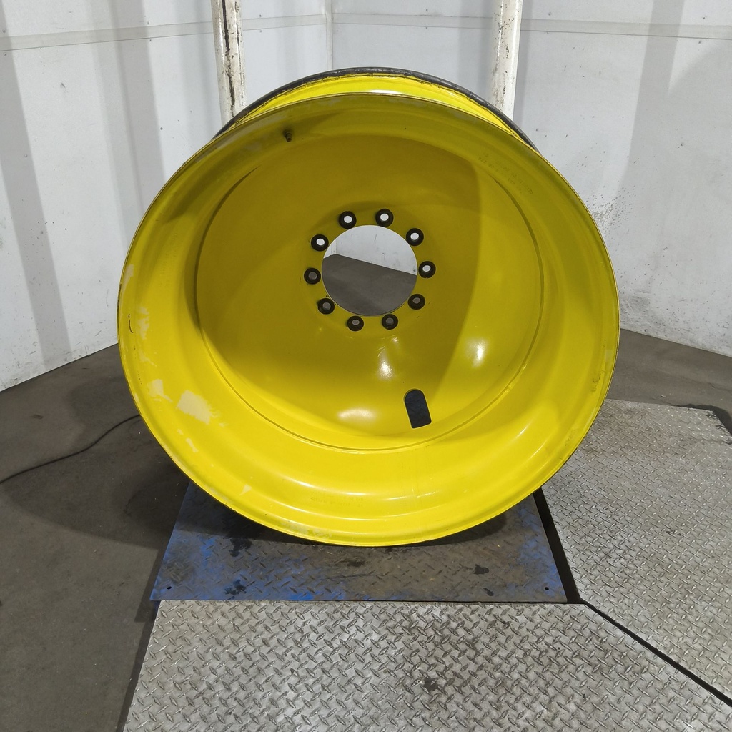 16"W x 42"D, John Deere Yellow 10-Hole Dolly Dual , -13.12" Offset
