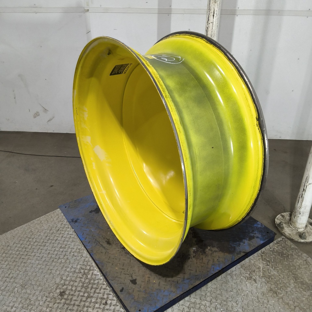 16"W x 42"D, John Deere Yellow 10-Hole Dolly Dual , -13.12" Offset