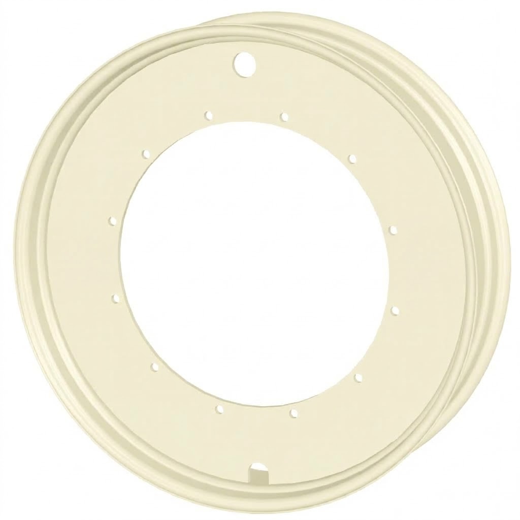 10"W x 46"D, IH White 12-Hole Stub Disc , 1.75" Offset