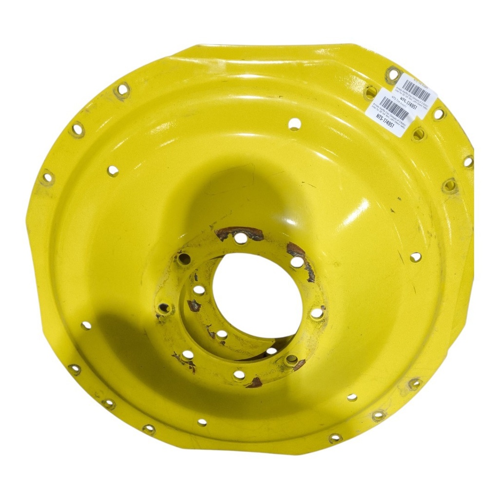 8-Hole Waffle Disc (Groups of 3 Bolts) Center for 38"-54" Rim, John Deere Yellow