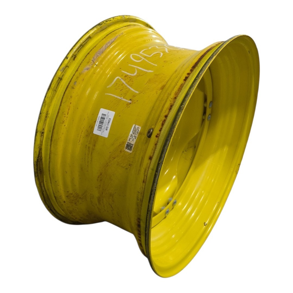 15"W x 30"D, John Deere Yellow 8-Hole Stub Disc (groups of 2 bolts)