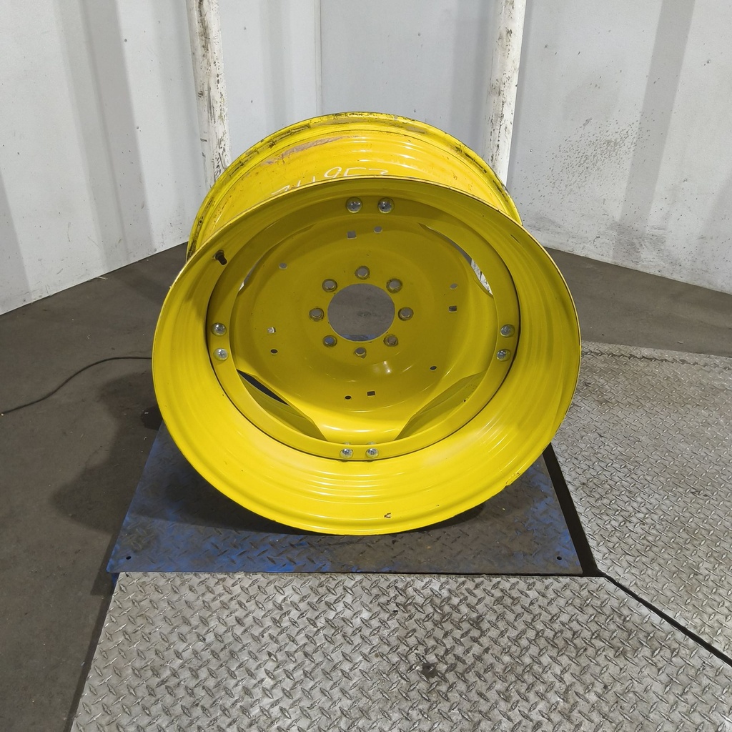 15"W x 30"D, John Deere Yellow 8-Hole Stub Disc (groups of 2 bolts)