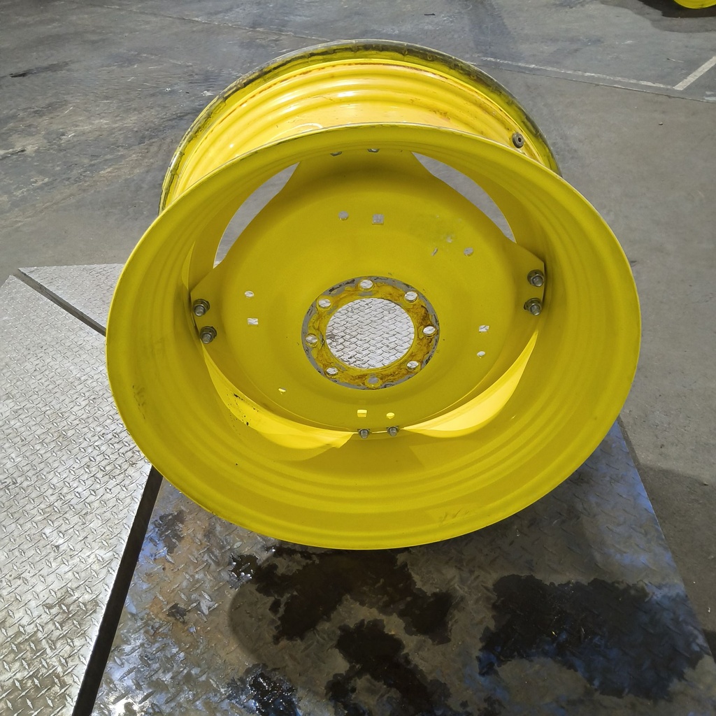 15"W x 30"D, John Deere Yellow 8-Hole Stub Disc (groups of 2 bolts)
