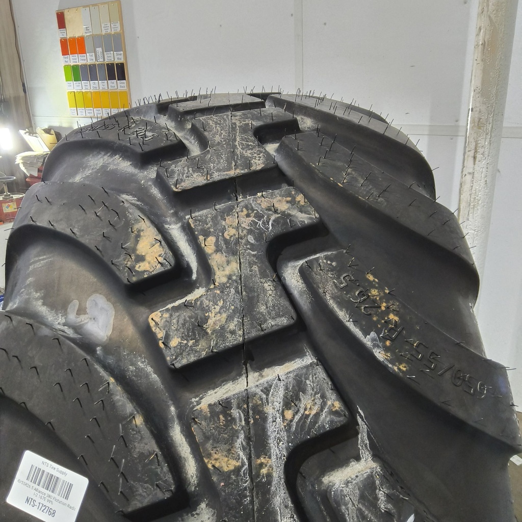 650/55R26.5 Alliance 380 Flotation Radial I-2 167E 99%