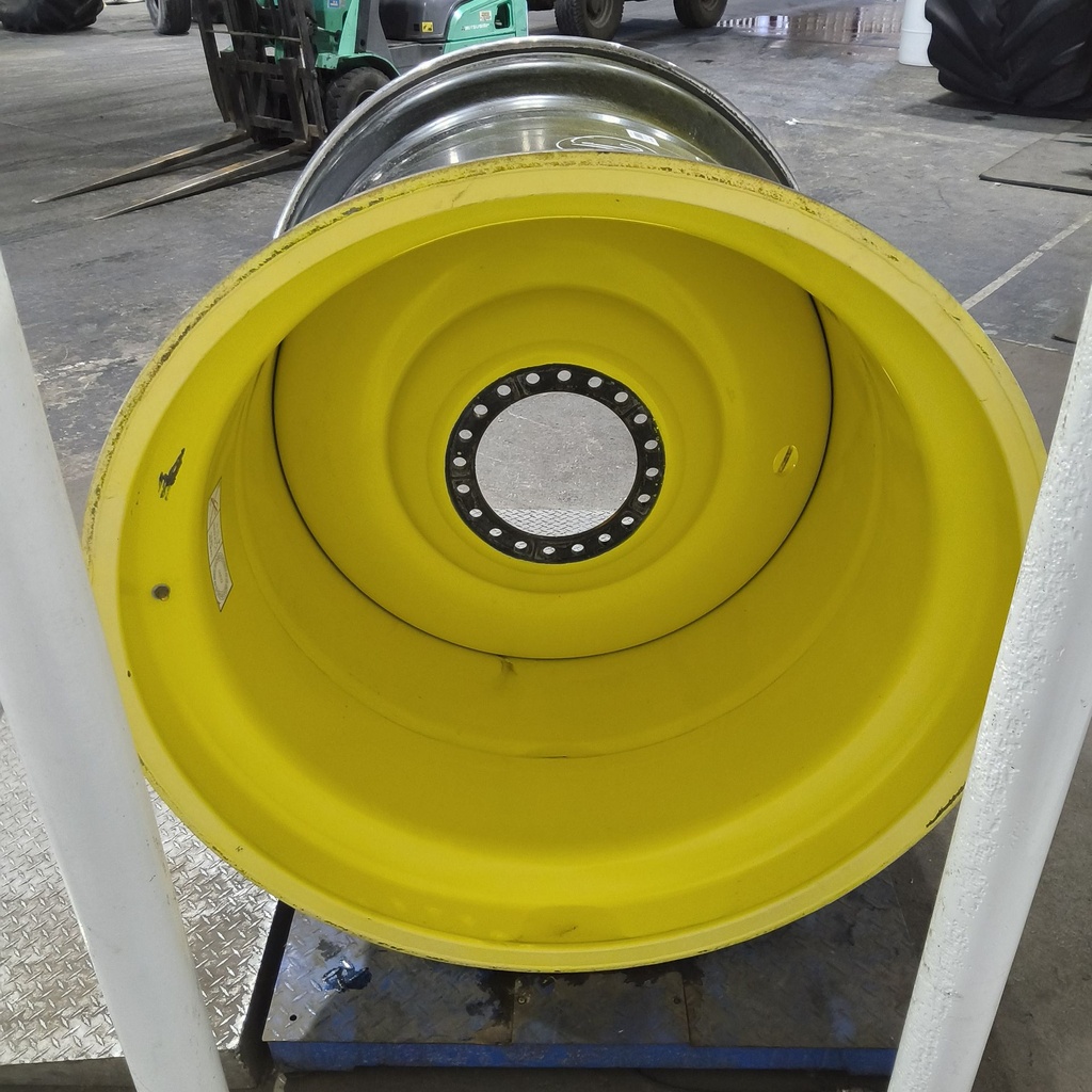44"W x 46"D, John Deere Yellow 20-Hole Formed Plate , 1.12" Offset