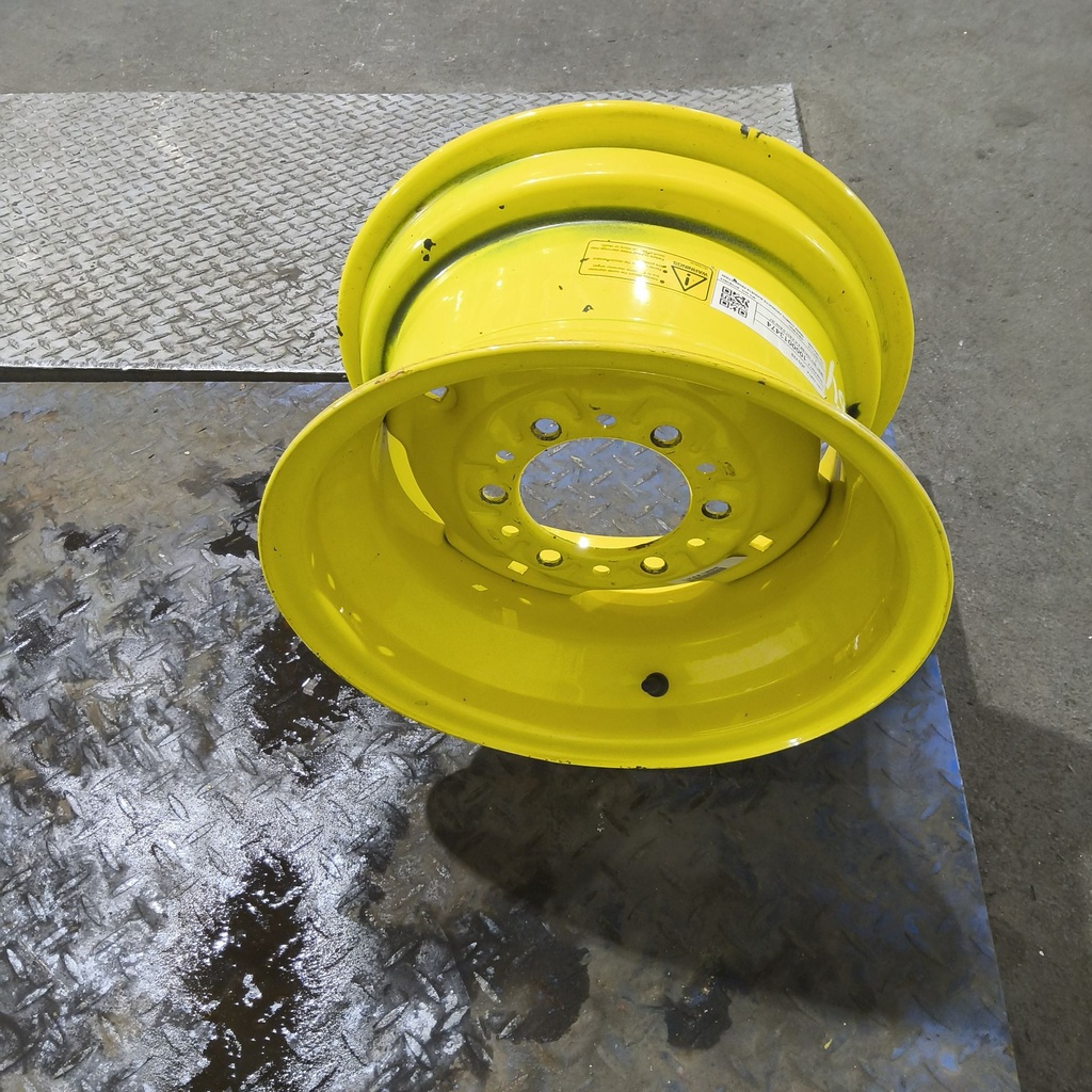 8"W x 15"D, John Deere Yellow 6-Hole Implement , 1.06" Offset