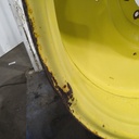 16"W x 42"D, John Deere Yellow 10-Hole Formed Plate , -6.88" Offset
