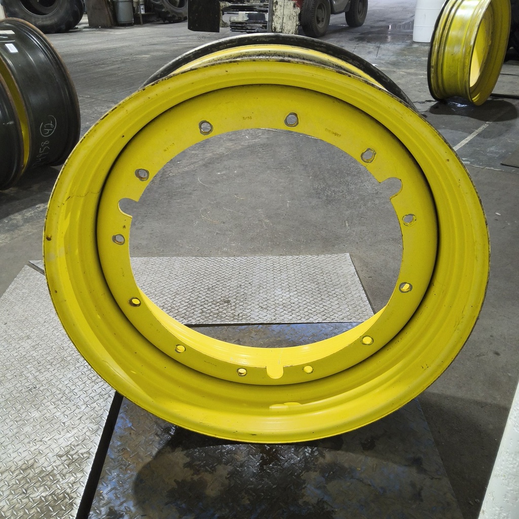 16"W x 42"D, John Deere Yellow 12-Hole Stub Disc , -3.25" Offset