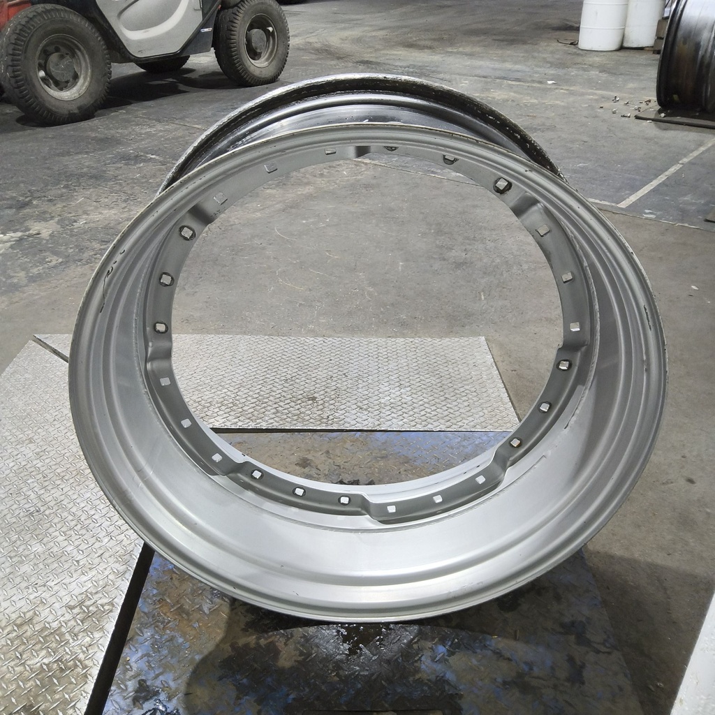 15"W x 38"D, Case IH Silver Mist 12-Hole Waffle Wheel (Groups of 3 bolts)