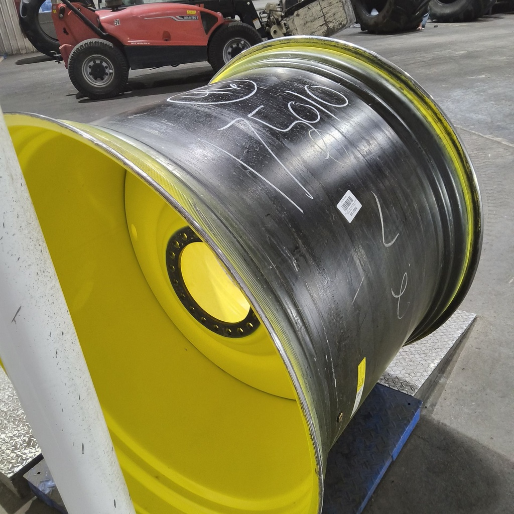 38"W x 46"D, John Deere Yellow 20-Hole Formed Plate , 2.12" Offset