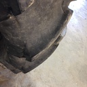 14.9/-28 Firestone Traction Field & Road R-1 on John Deere Yellow 6-Hole Rim with Clamp/Loop Style 75%