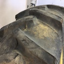 14.9/-28 Firestone Traction Field & Road R-1 on John Deere Yellow 6-Hole Rim with Clamp/Loop Style 75%