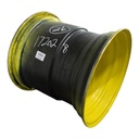 25"W x 26"D, John Deere Yellow 8-Hole Formed Plate , -0.62" Offset