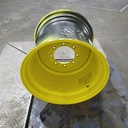 25"W x 26"D, John Deere Yellow 8-Hole Formed Plate , -0.62" Offset