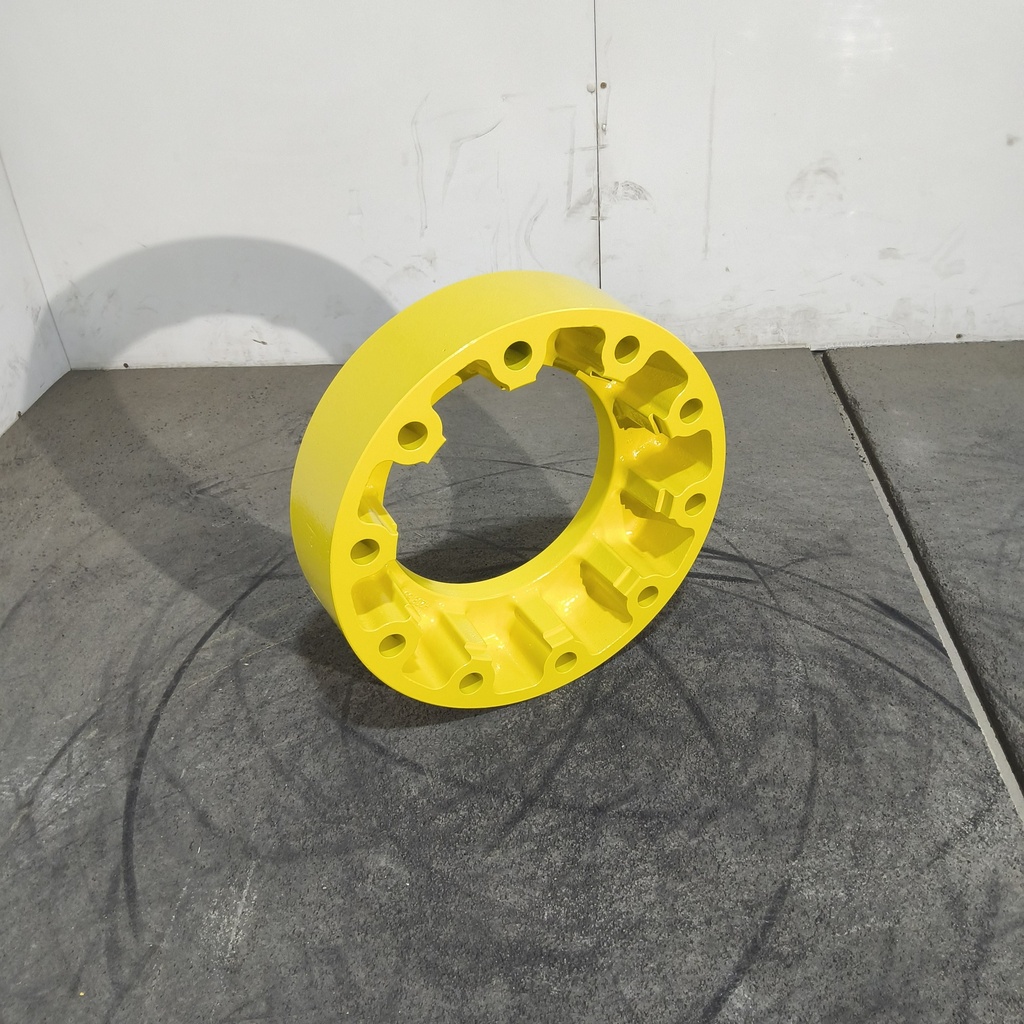 10-Hole 4"L Combine Hub Extension, John Deere Yellow