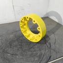 10-Hole 4"L Combine Hub Extension, John Deere Yellow