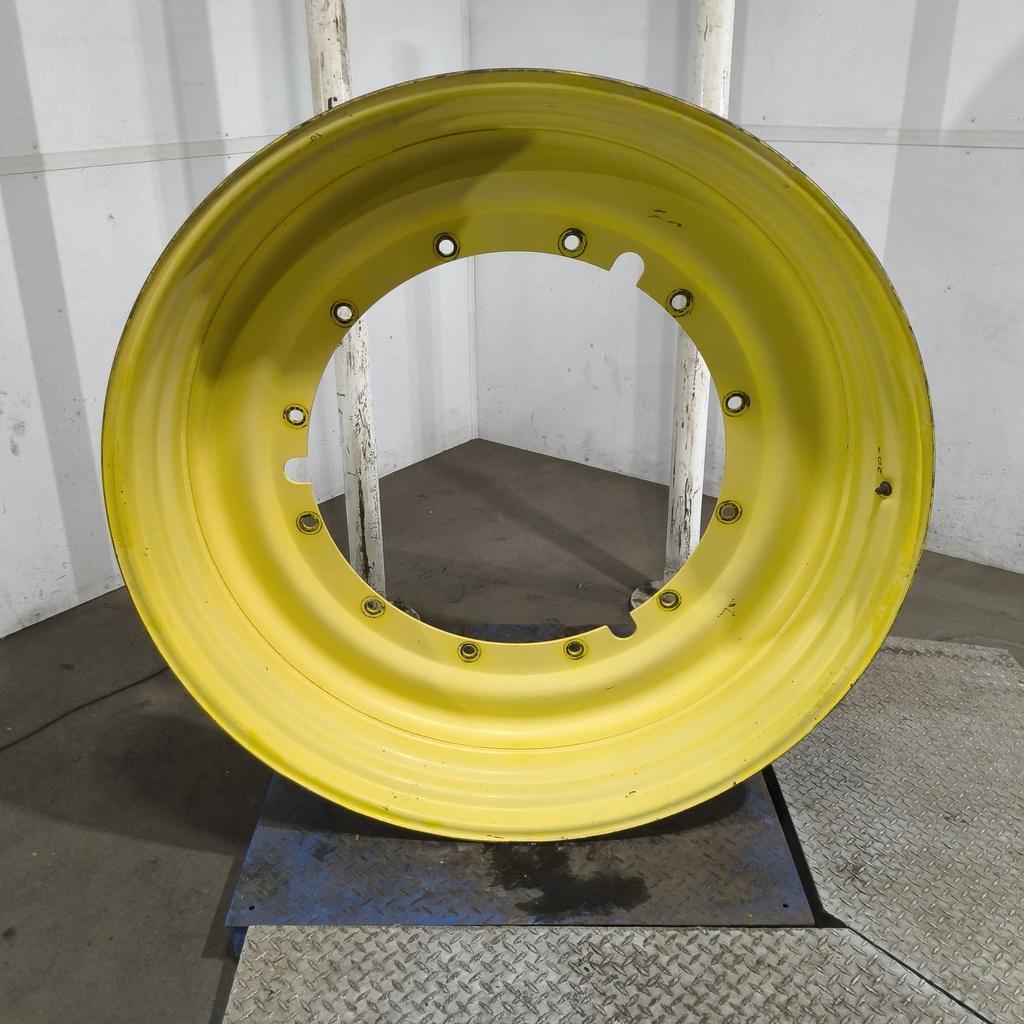 12"W x 50"D, John Deere Yellow 12-Hole Stub Disc , -3.12" Offset