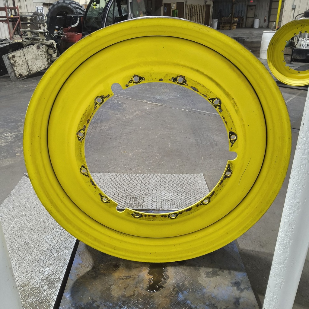 12"W x 50"D, John Deere Yellow 12-Hole Stub Disc , -3.12" Offset