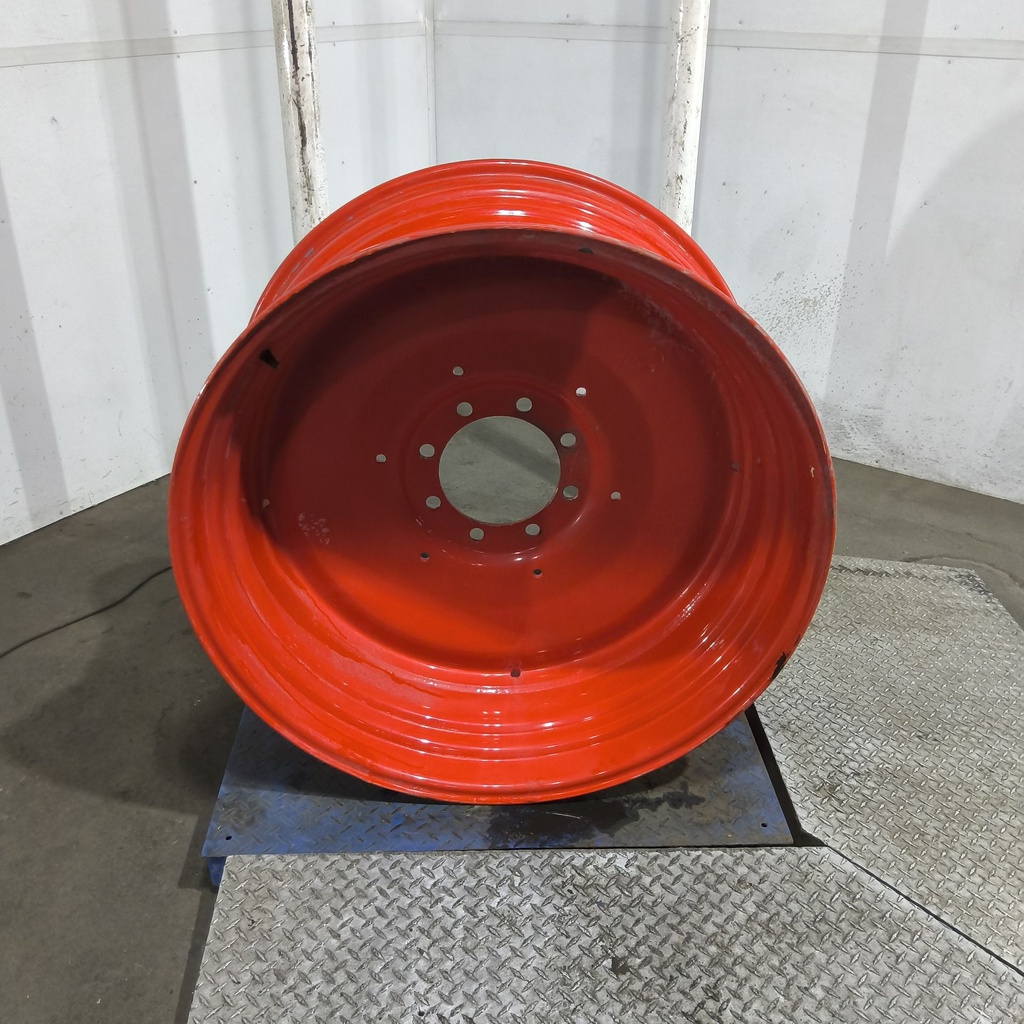 18"W x 38"D, Fendt/Agco Red 10-Hole Formed Plate , -2.75" Offset