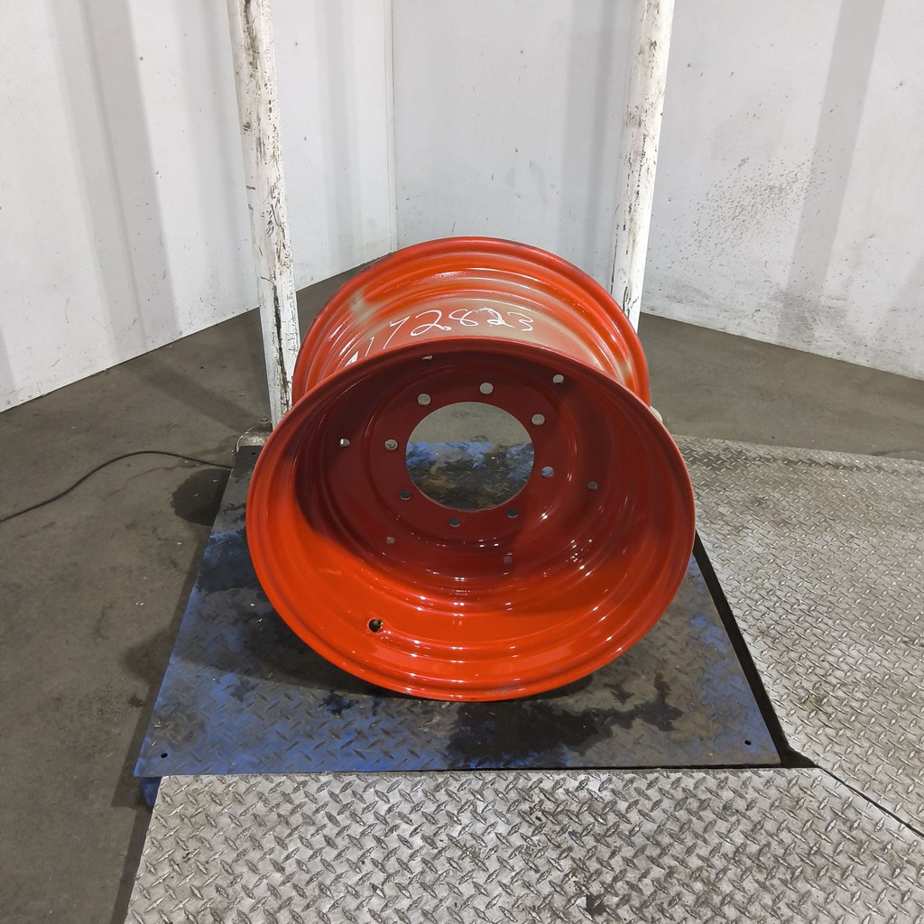 15"W x 24"D, Fendt/Agco Red 8-Hole Formed Plate , -1.38" Offset