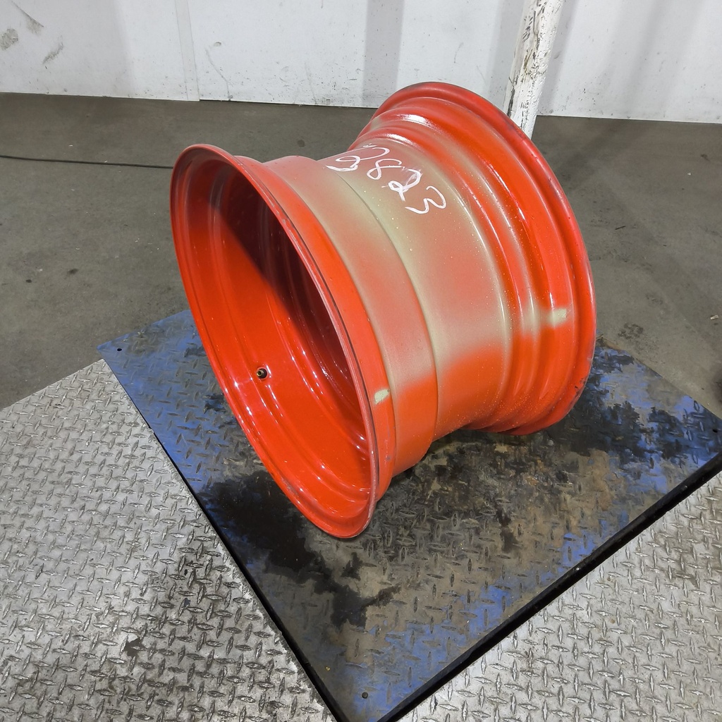 15"W x 24"D, Fendt/Agco Red 8-Hole Formed Plate , -1.38" Offset