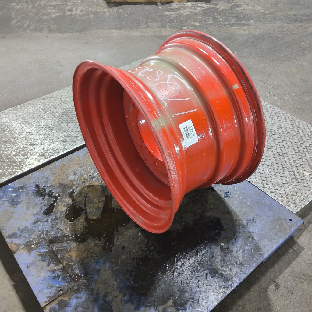 15"W x 24"D, Fendt/Agco Red 8-Hole Formed Plate , -1.38" Offset