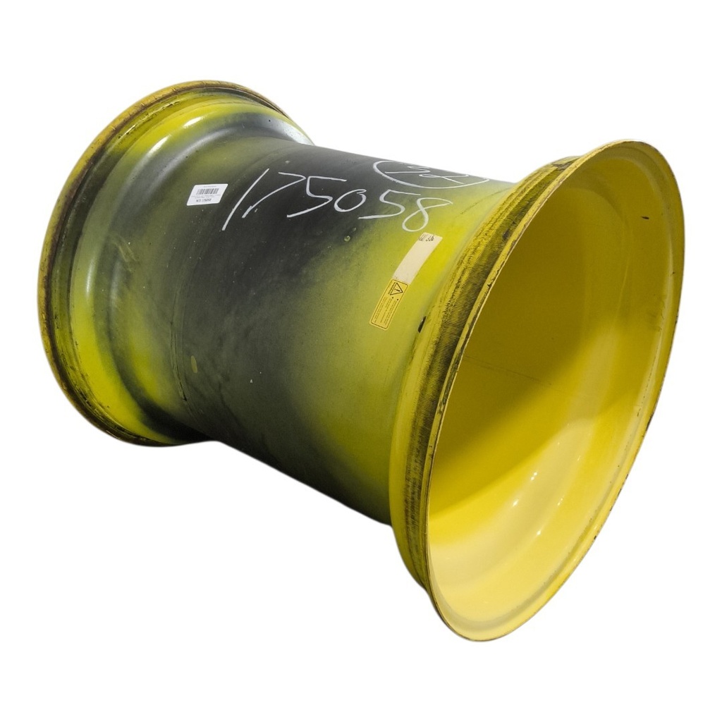 36"W x 32"D, John Deere Yellow 12-Hole Formed Plate , -9.62" Offset