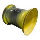 36"W x 32"D, John Deere Yellow 12-Hole Formed Plate , -9.62" Offset