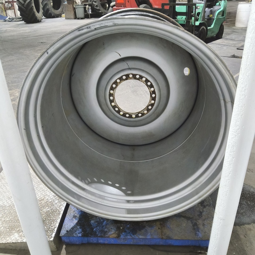 44"W x 46"D, John Deere Yellow 20-Hole Formed Plate , 3.62" Offset