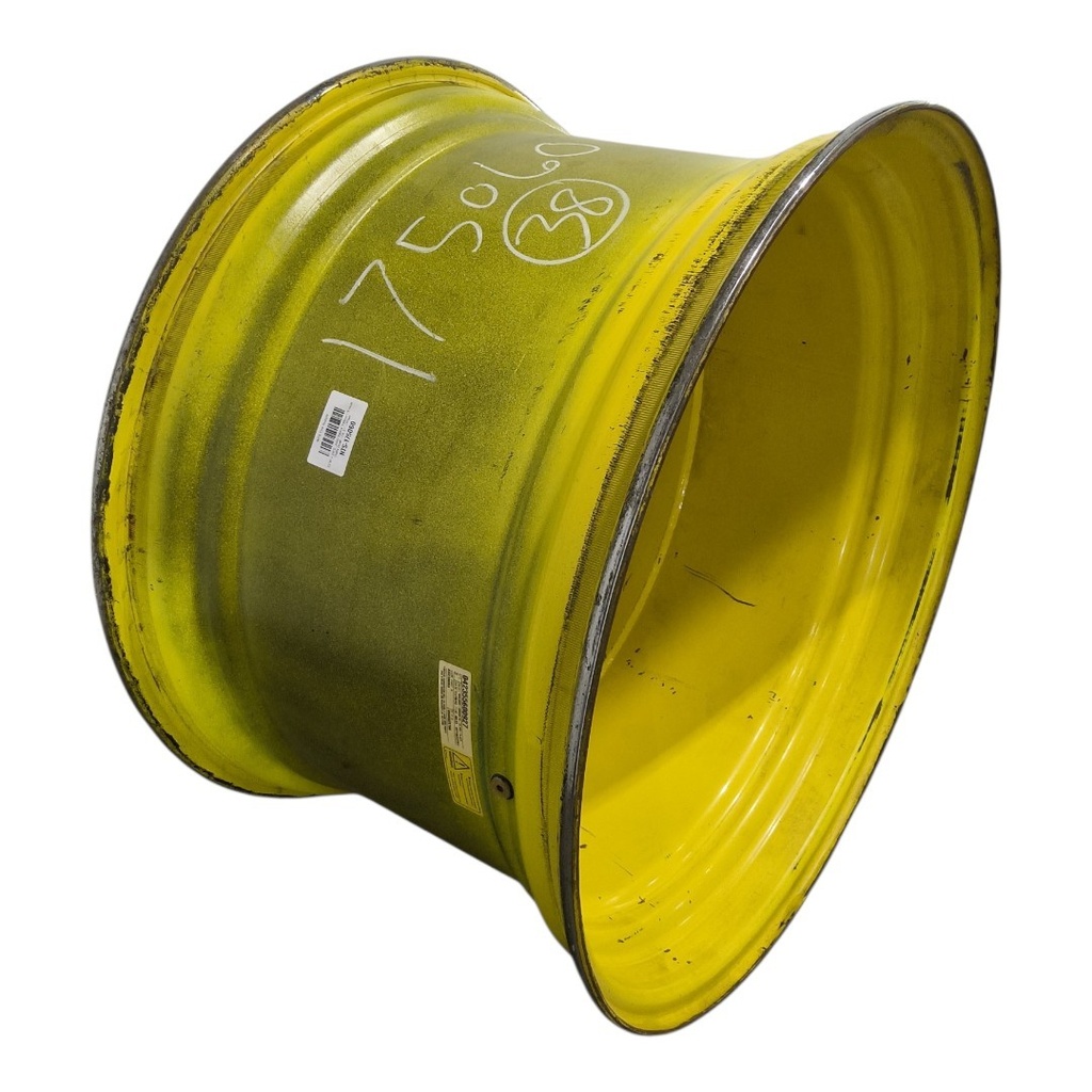 23"W x 38"D, John Deere Yellow 10-Hole Dolly Dual , -16.31" Offset
