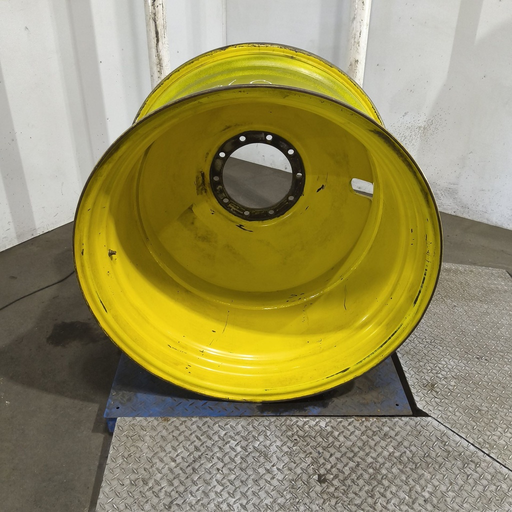 23"W x 38"D, John Deere Yellow 10-Hole Dolly Dual , -16.31" Offset