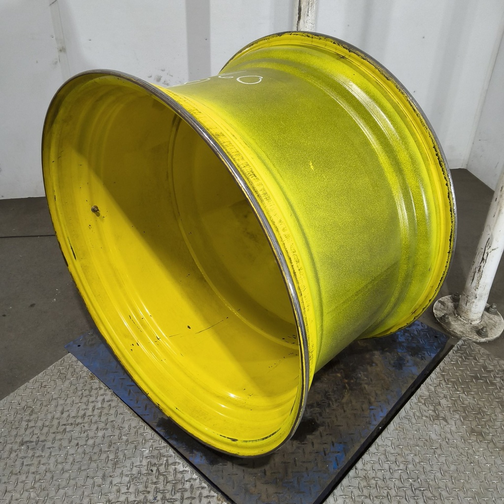 23"W x 38"D, John Deere Yellow 10-Hole Dolly Dual , -16.31" Offset