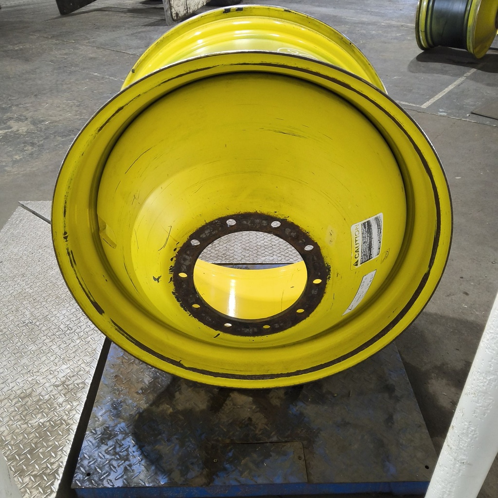 23"W x 38"D, John Deere Yellow 10-Hole Dolly Dual , -16.31" Offset