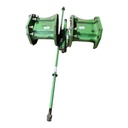 15.75"L Combine Frame Extension for John Deere Combine "S" Series ("D"22/22 spline drive shafts), John Deere Green