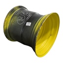 25"W x 26"D, John Deere Yellow 8-Hole Formed Plate , -0.62" Offset