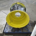 25"W x 26"D, John Deere Yellow 8-Hole Formed Plate , -0.62" Offset
