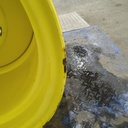 25"W x 26"D, John Deere Yellow 8-Hole Formed Plate , -0.62" Offset