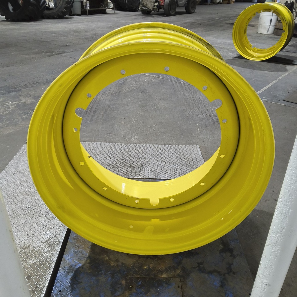 25"W x 42"D, John Deere Yellow 12-Hole Stub Disc , -3.62" Offset
