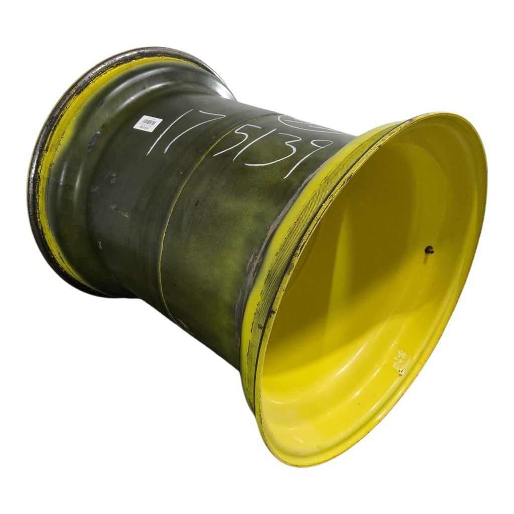 36"W x 32"D, John Deere Yellow 8-Hole Formed Plate , -6.31" Offset